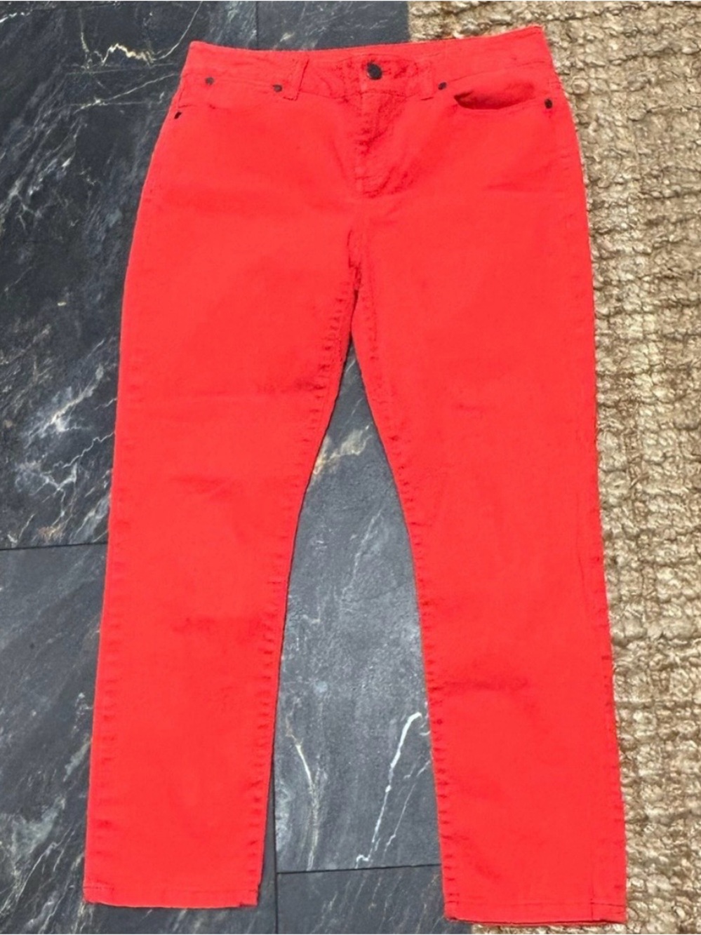 Talbots Red signature slim crop Jeans